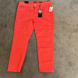 Curve Appeal Bright Coral Jeans size 31